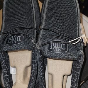 Hey Dude Men's Black Slip-On Loafers